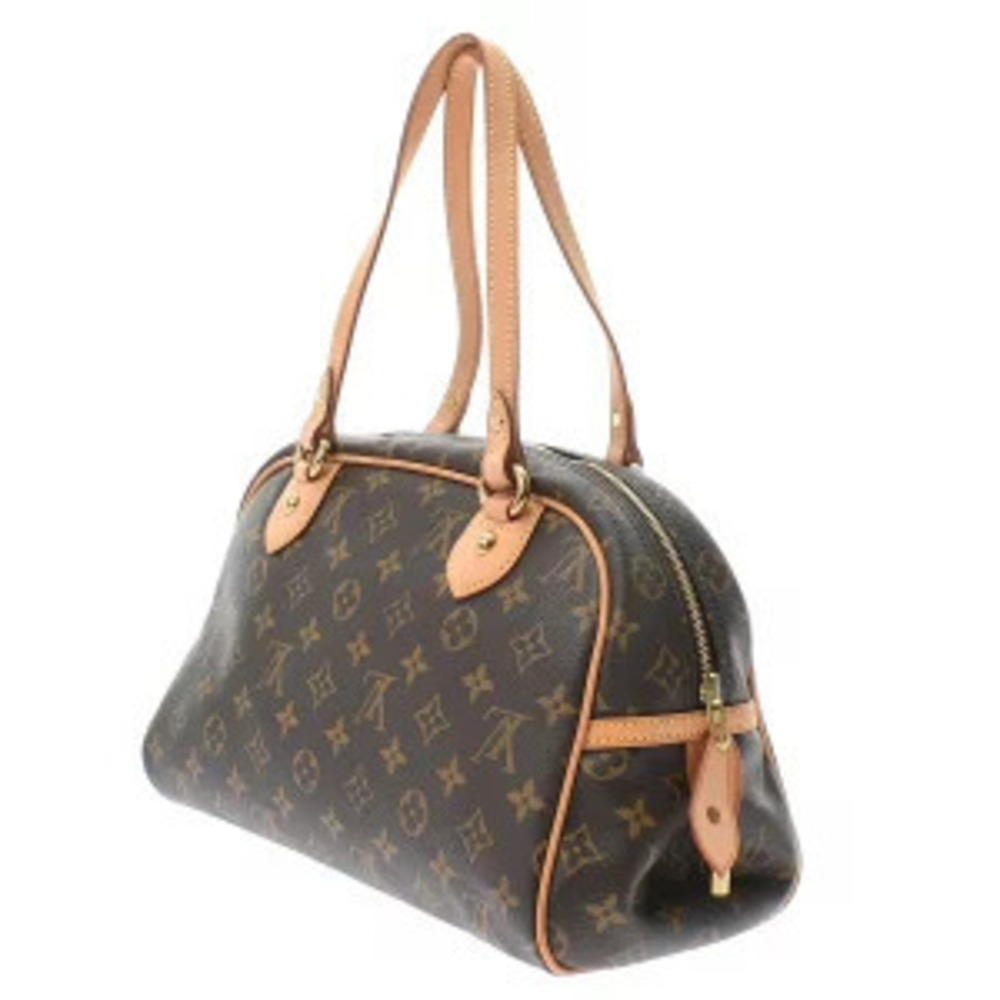 Louis Vuitton Shoulder Canvas Montorgueil Monogram Bag Brown